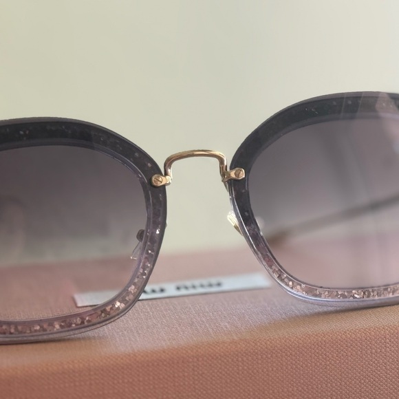 Miu Miu Purple Sunglasses with Gradient Lenses, unique frames main image 10